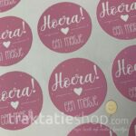 Sticker Roze 'Hoera een Meisje' - Afbeelding 2