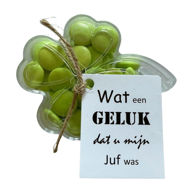 IMG_1441 Klavertje vier Juf - Afbeelding 1