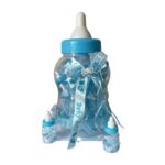 Papfles Spaarpot + 30 kleine papflesjes BLAUW