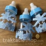 Papfles Spaarpot + 30 kleine papflesjes BLAUW - Afbeelding 2