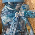 Papfles Spaarpot + 30 kleine papflesjes BLAUW - Afbeelding 3