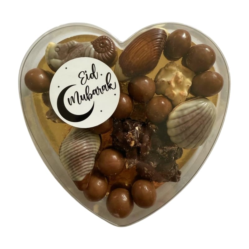 geschenk kerst tony personeel klant online bestellen chocolade goedkoop betaalbaar cadeau eid mubarak suikerfeest hart liefde Hart Chocolade Eid Mubarak