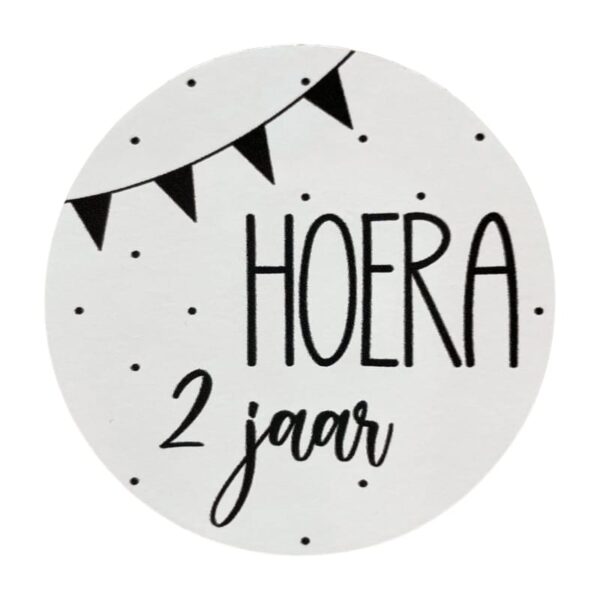 Sticker Leeftijd 2 jaar