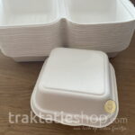 Hamburgerdoosje Wit 100% duurzaam - Afbeelding 2